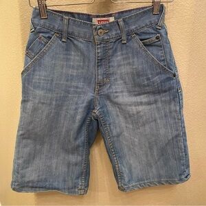 LEVI’S Boys Light Blue Cargo Jean Shorts Size 12 Reg